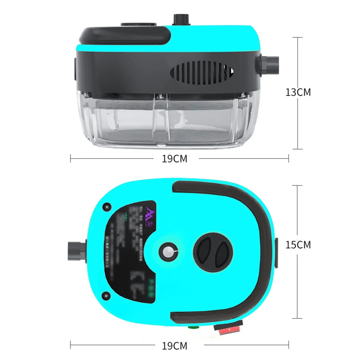 2500W High Pressure and Temperature Handhled Steam Cleaner Commercial Household Air Conditioner Kitchen Hood Car Jet Washer 220V