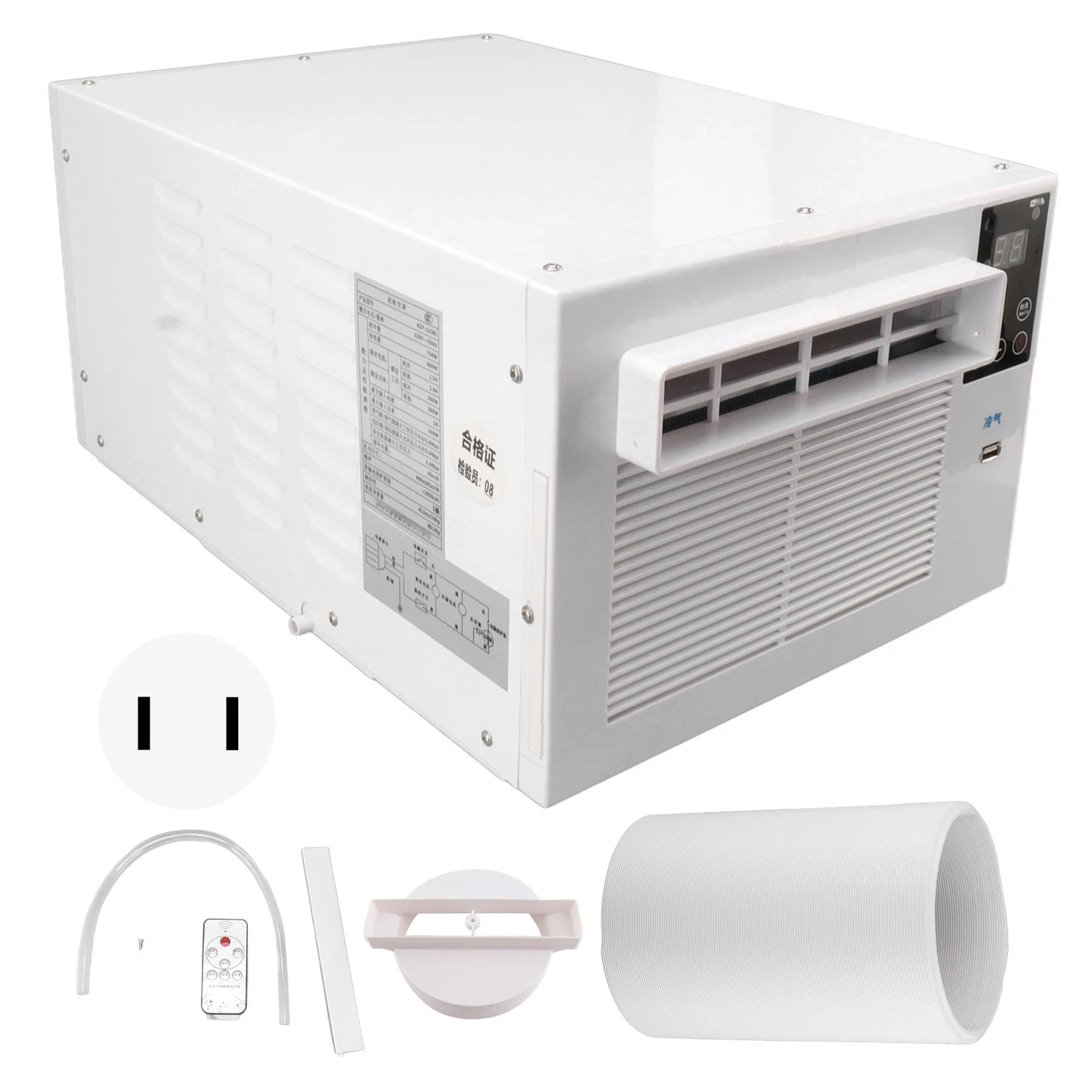 مكيف هواء محمول مع جهاز تحكم عن بعد يعمل باللمس ومبرد هواء للتخييم في الهواء الطلق والسيارة والمطبخ ومبرد هواء يعمل عن بعد بقوة 280 واط