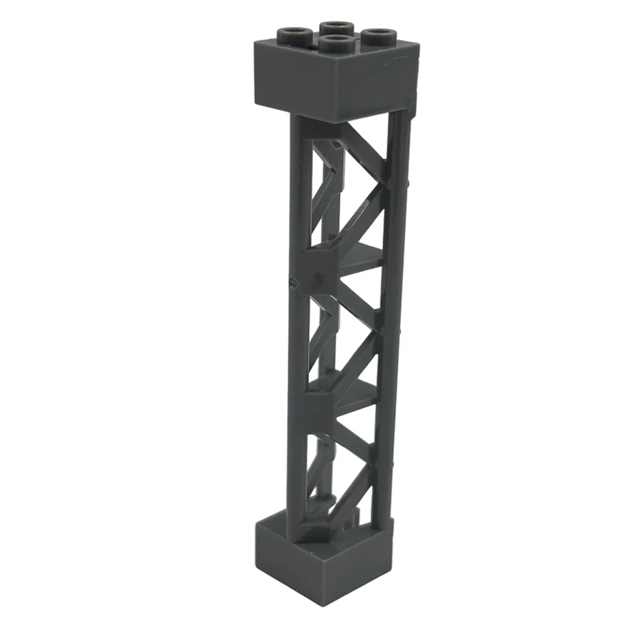 4pcs City Building Blocks Train Car Pillar Support Girder Column Beam 2x2x10 Military Bricks Toys Compatible Technical Parts - MyLootWare