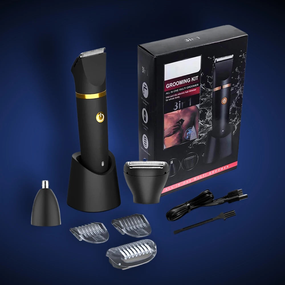 USB Electric Hair Clipper with LCD Display