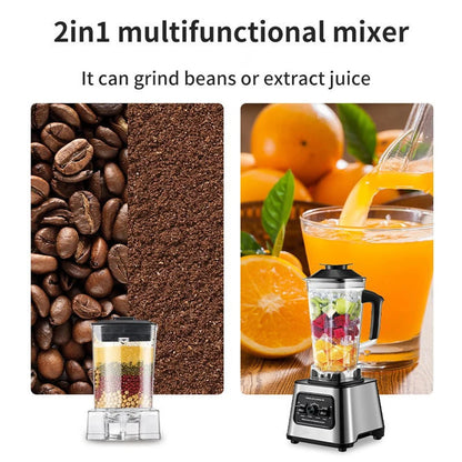 6000W Powerful Electric Blender Mixer Juicer Smoothie Maker Table Blenders 2.5L Container Food Processor Ice Fruit Blender Mixer - MyLootWare