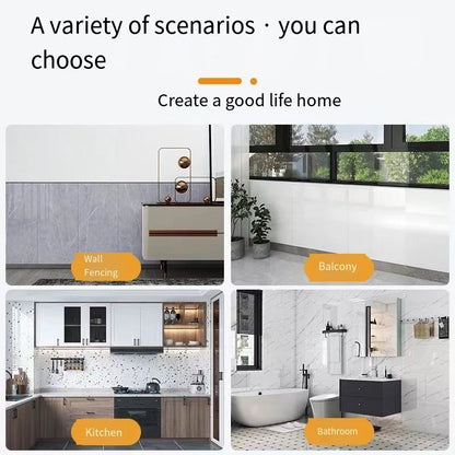 30*30cm Imitation Tile 3D Marble Kitchen Waterproof Self-adhesive Wall Sticker Wall Decoration Bathroom Moisture-proof Wallpaper - MyLootWare