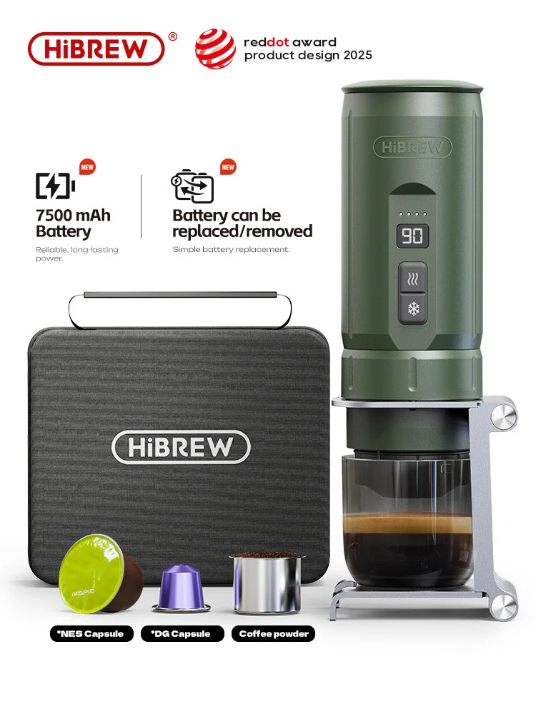 HiBREW Portable Espresso Coffee Machine for Car &