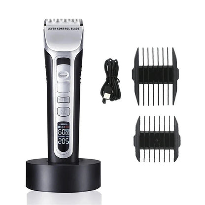 Electric Hair Clipper Unique Shaped Moving Blade Hair Trimmer LCD Display USB Rechargeable For Salon Men Hair Cutting Barber - MyLootWare