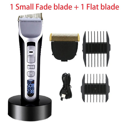 Electric Hair Clipper Unique Shaped Moving Blade Hair Trimmer LCD Display USB Rechargeable For Salon Men Hair Cutting Barber - MyLootWare