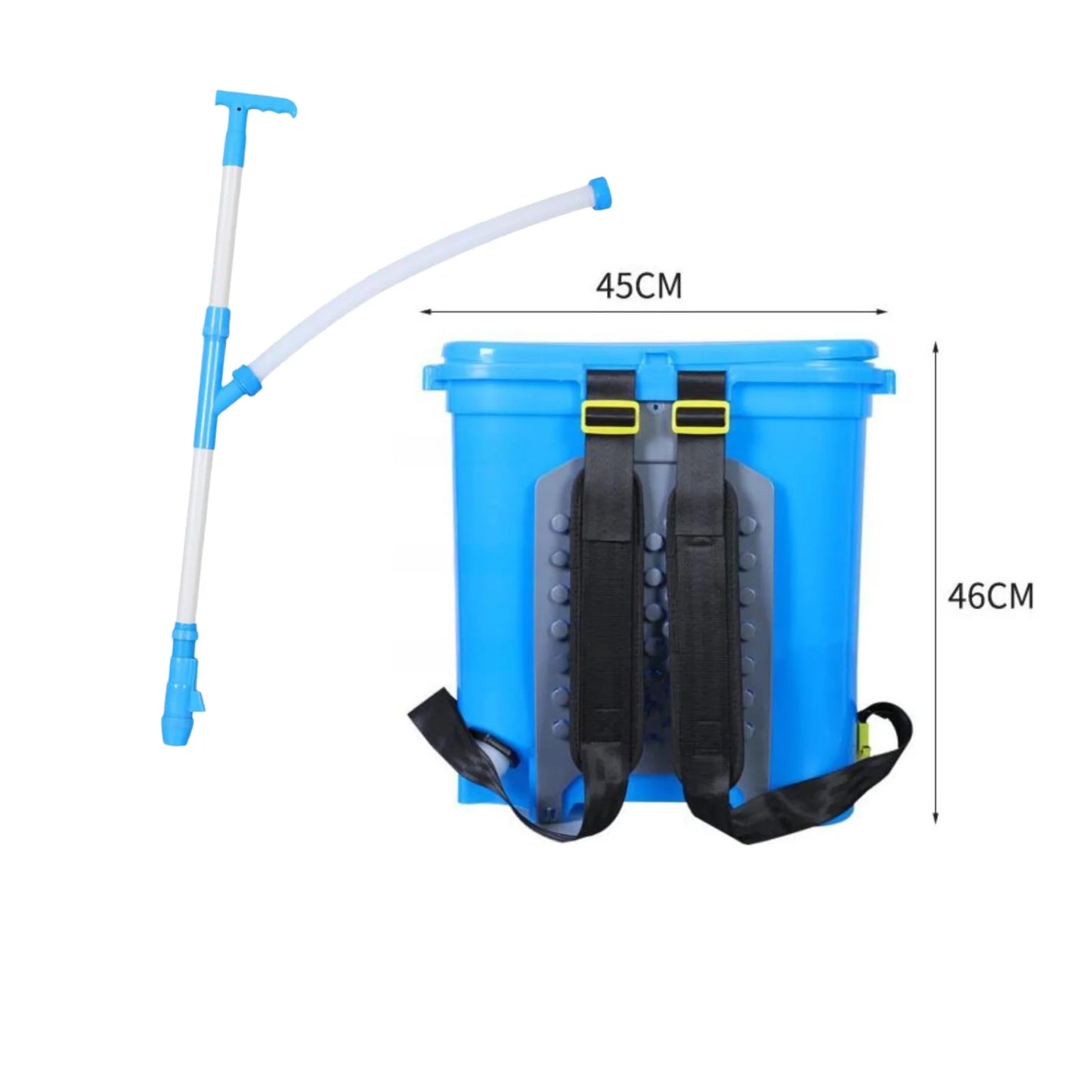 25L Back Carrying Granular Fertilizer Spreader for Corn Vegetables Versatile Agricultural Manual Fertilizing Tool Labor Saving - MyLootWare