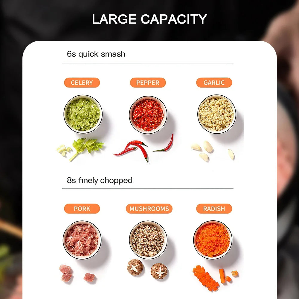 1000W Meat Grinder Kitchen Chopper 6L Electric Home Meat Grinders Stainless Steel Vegetable Food Processor Blender Mixer - MyLootWare