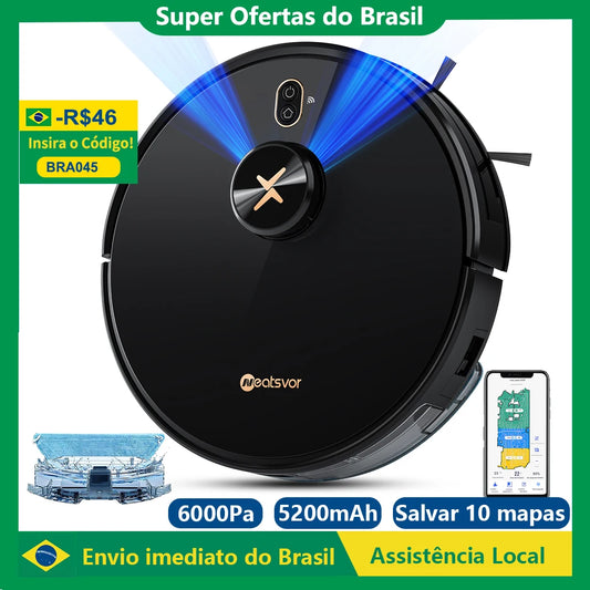 Neatsvor X600 Pro Robot Vacuum Cleaner with 6000Pa