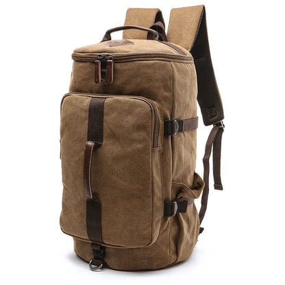 Men’s Luggage Backpack Canvas Travel Bag Large