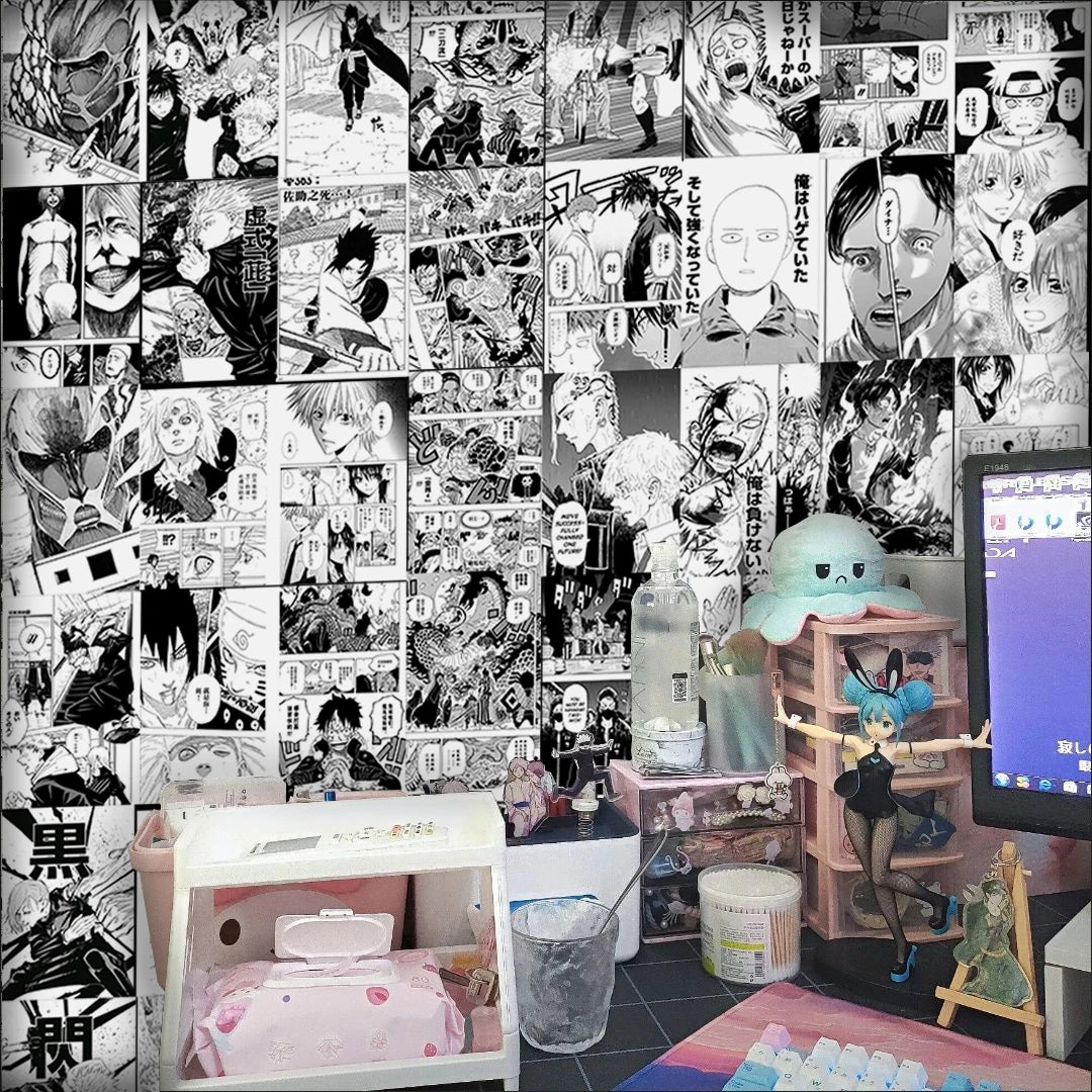 Popular anime 21x30cm 20/30/40pcs manga wall