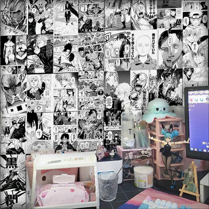 Popular anime 21x30cm 20/30/40pcs manga wall