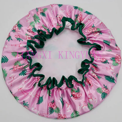 High Quality  Shower Caps Polyester Satin Double