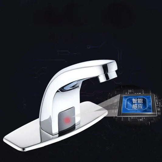 1 Set Infrared Sensor Faucet Automatic Touchless Sink Sensor Faucets Inductive Water Tap Kitchen Bathroom Deck Mounted Taps