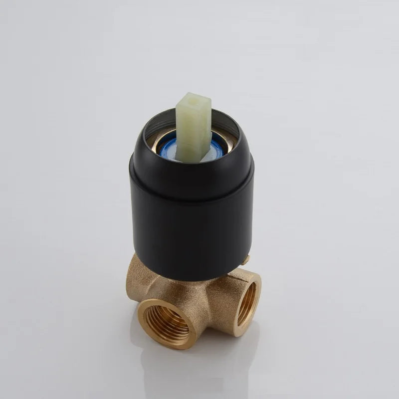 MTTUZK Solid Brass Wall Mounted 2 Inlet 1 Outlet