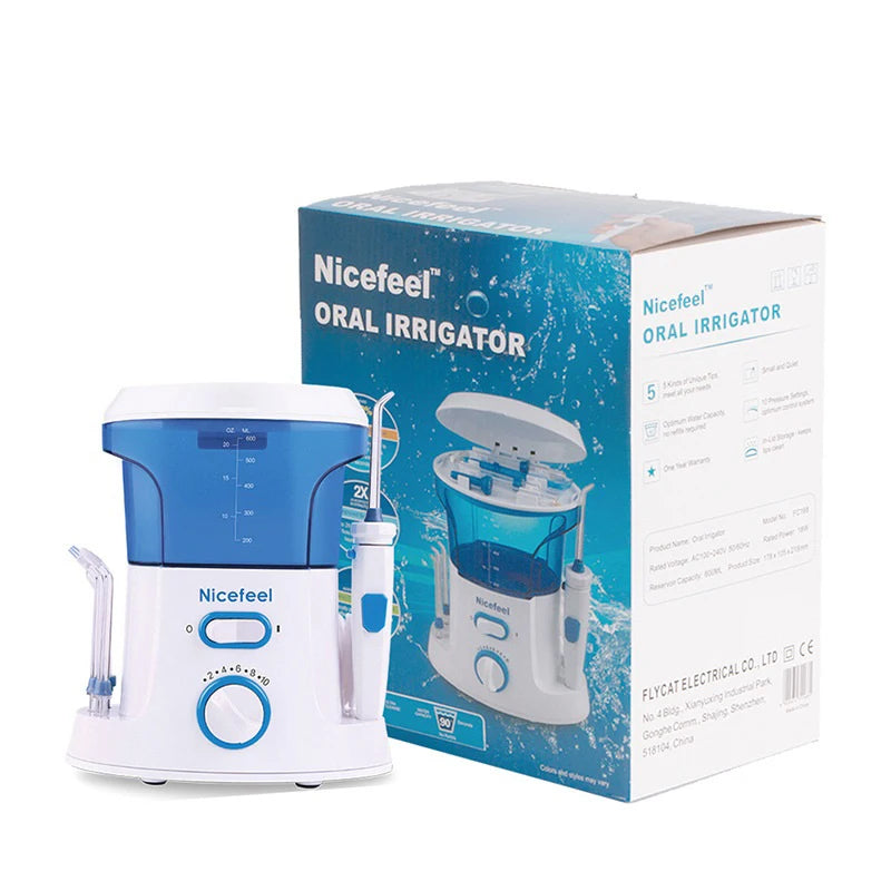 600ML Electric Dental Floss Oral Irrigator for Household Use Portable Tabletop Suitable For 7 Dental Floss Teeth For Homeuse - MyLootWare