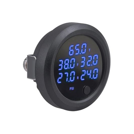 USA Stock 5 in 1 Blue Digital Display 52mm Air Pressure Gauge for Air Suspension With 5 Pcs 1/8 NPT Sensors Car Accessories