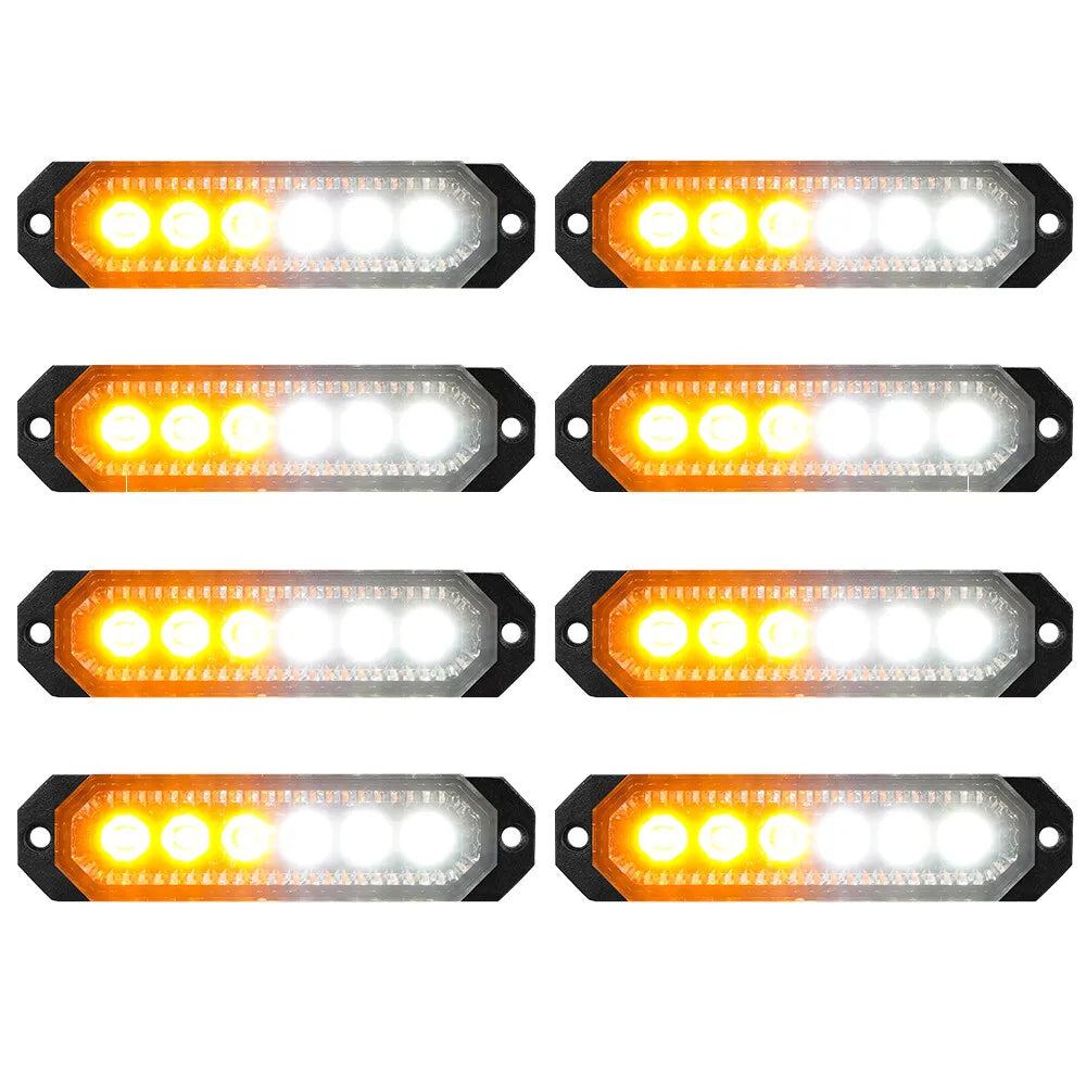 4PCS Mini Grille LED Headlights Strobe Accessories - MyLootWare