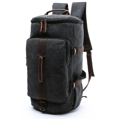 Men’s Luggage Backpack Canvas Travel Bag Large