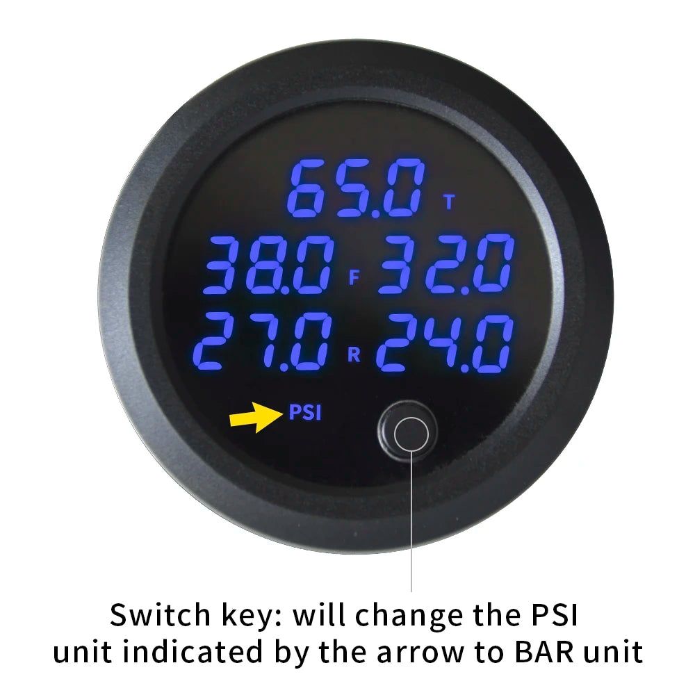 USA Stock 5 in 1 Blue Digital Display 52mm Air