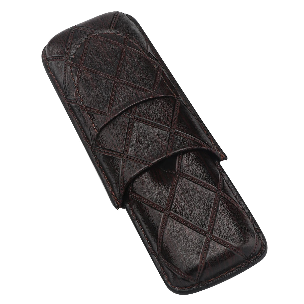 Xifei PU 2 Slots Cigar Case Set Portable Humidor