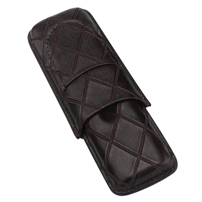Xifei PU 2 Slots Cigar Case Set Portable Humidor