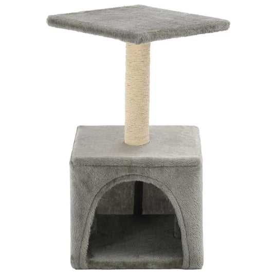 W2B VidaXL Cat Tree Grey Particle Board Frame with