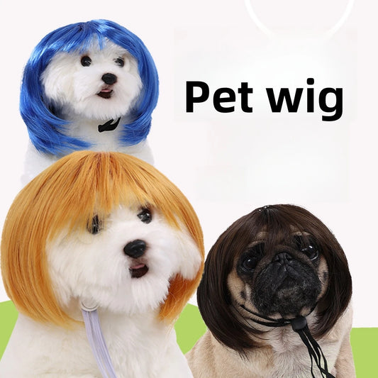 Cute Pet Wigs for Dogs and Cats with Soft