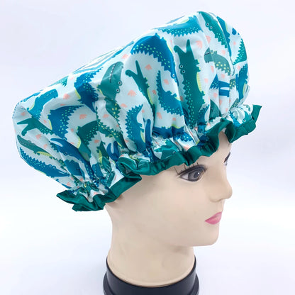 High Quality  Shower Caps Polyester Satin Double