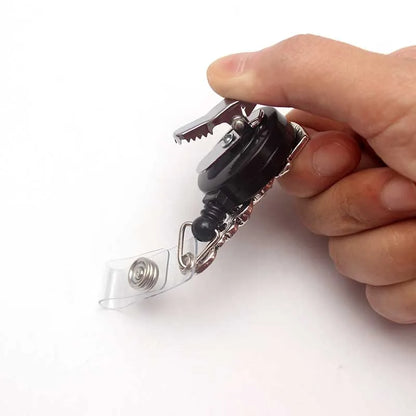 New 360 Degrees Crocodile Retractable Badge Holder