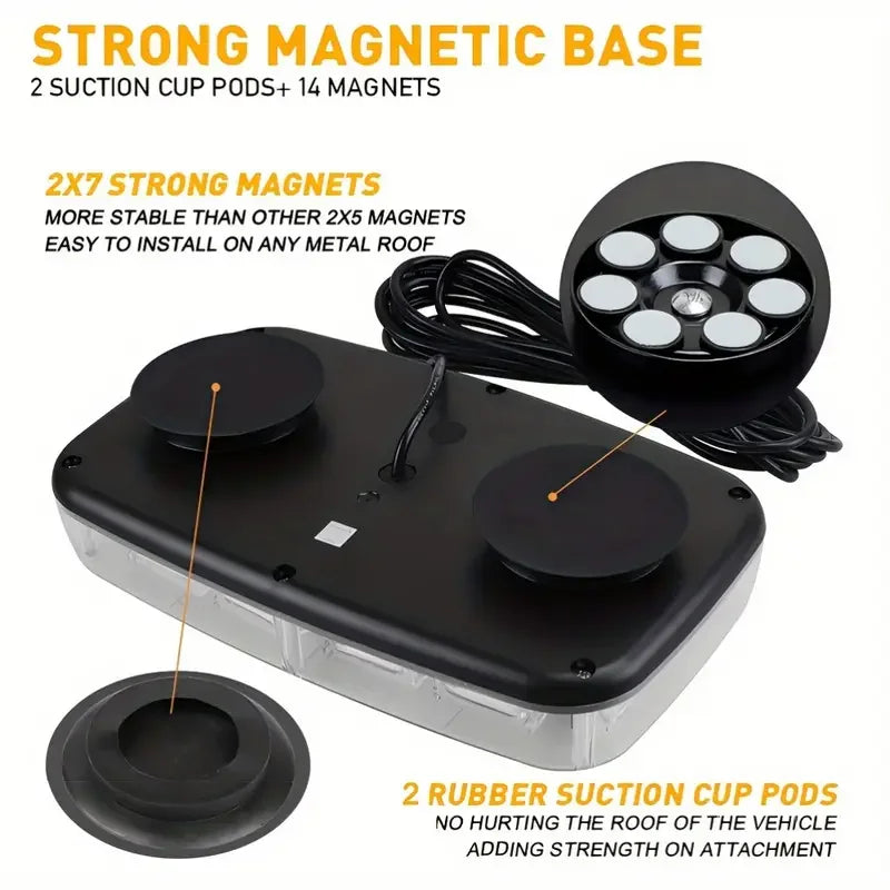 48LED Roof Top Emergency Strobe Light Bar - MyLootWare