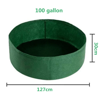 10/30/40/50/100 Gallons Fabric Garden Raised Bed Round Planting Container Grow Bags Fabric Planter Pot For Plants Nursery Pot - MyLootWare