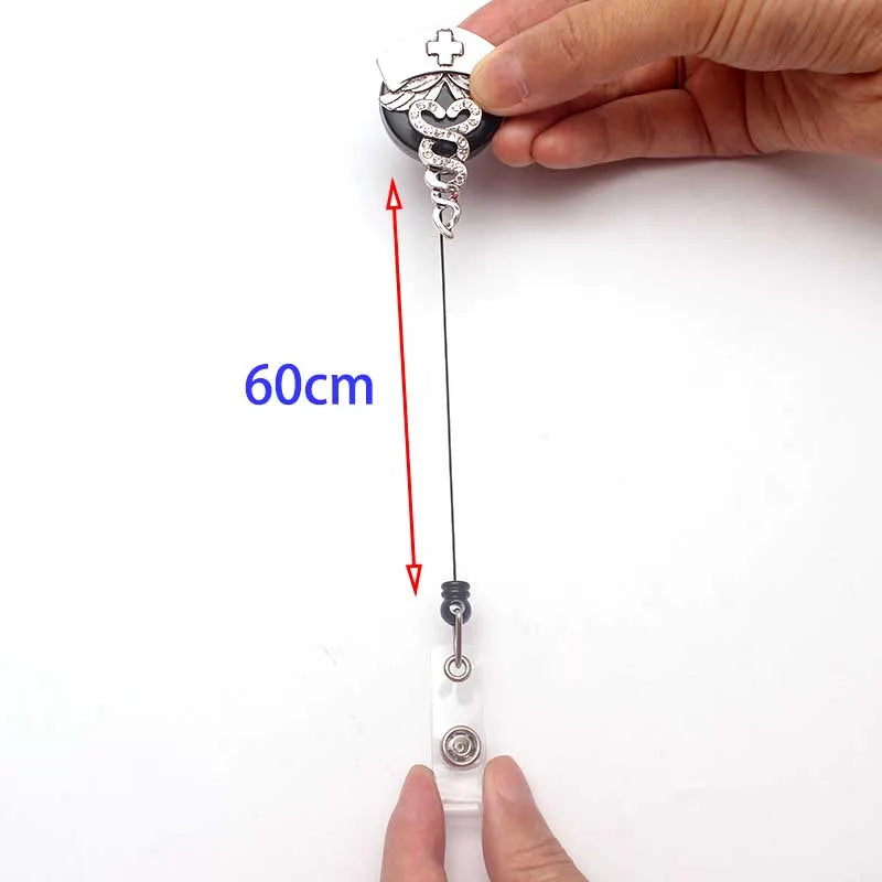 New 360 Degrees Crocodile Retractable Badge Holder