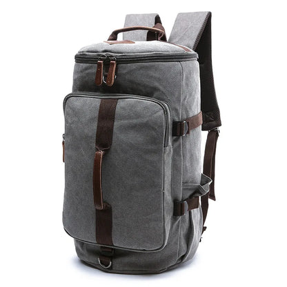 Men’s Luggage Backpack Canvas Travel Bag Large