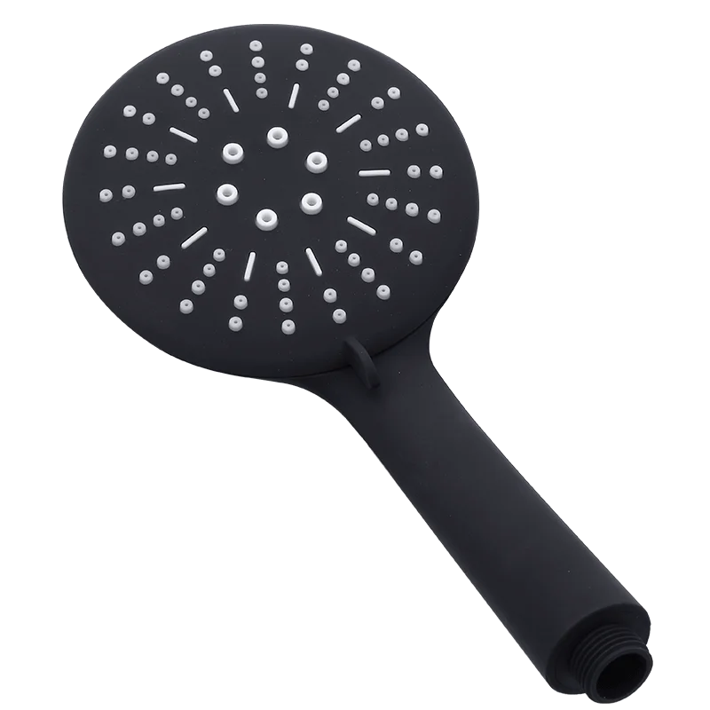 Hand-held Shower Head Water Saving Black Bathroom
