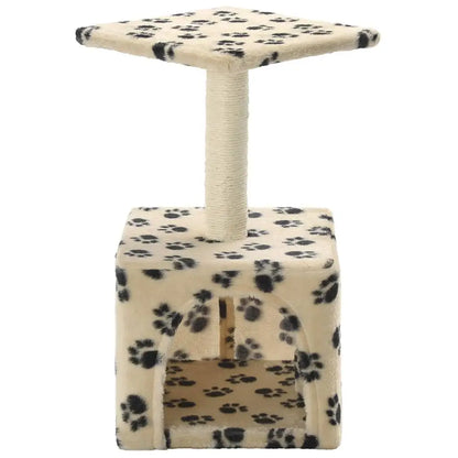 W2B VidaXL Modern Large Cat Tree Tower Beige with