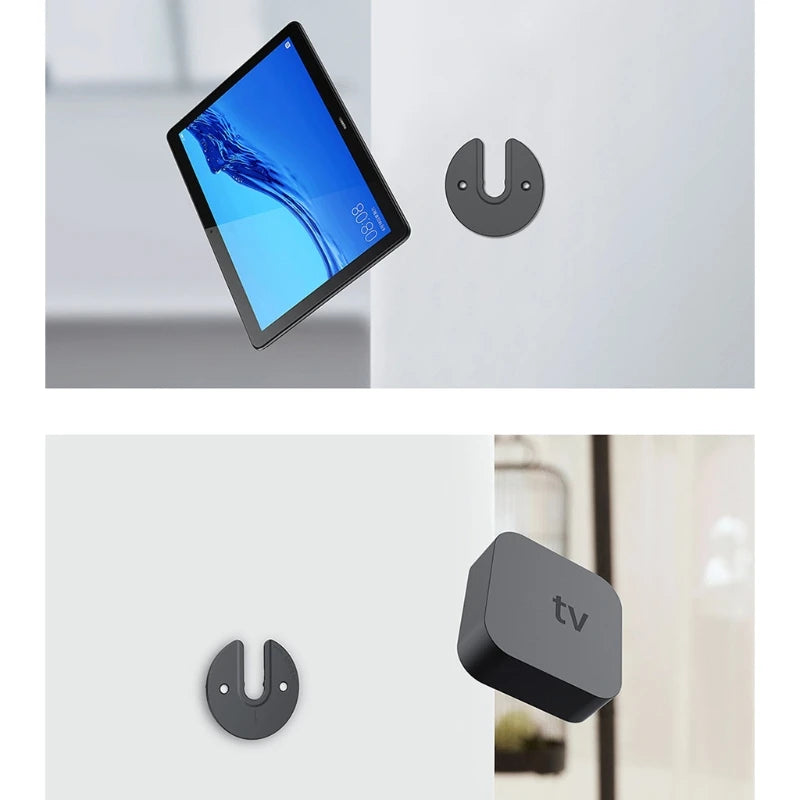 Tablet Pc Wall Mount Bracket Adjustable Ipad Bracket Notebook Back Storage Bracket for Router/Phone Supporting