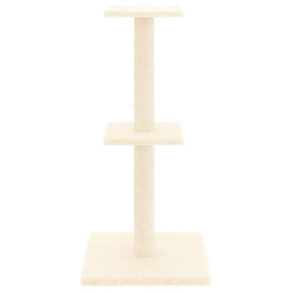 W2B VidaXL Modern Cream Cat Tree 28.7 in Tall