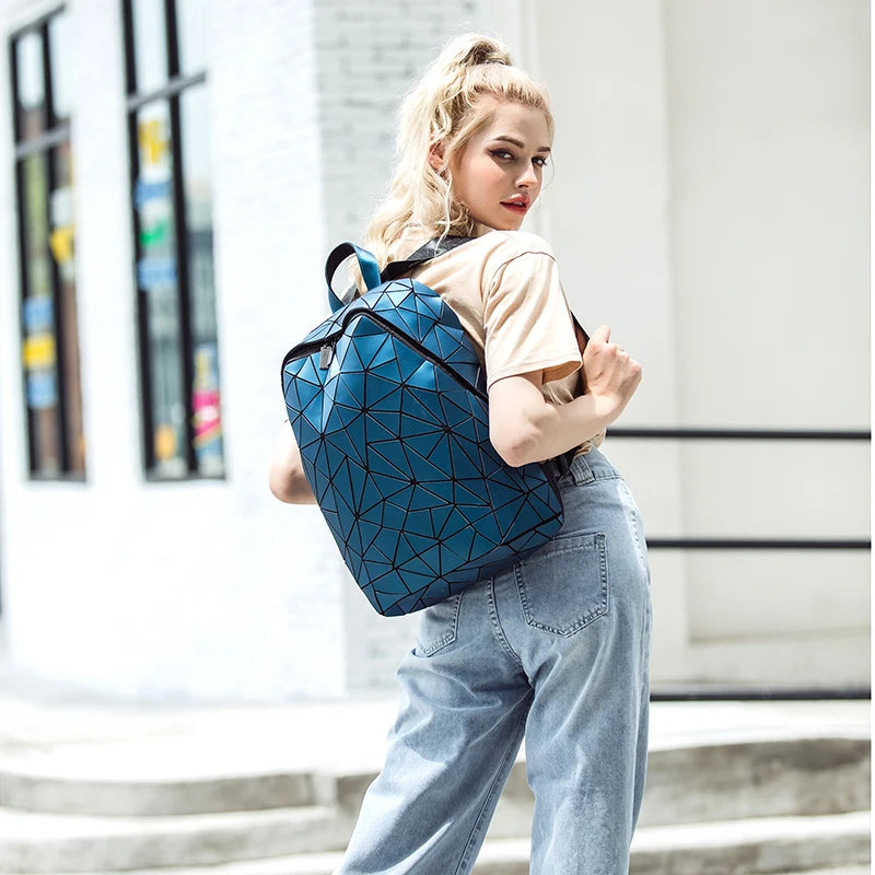 Backpack Bags For Women Fashion School Backpacks Mochilas Para Mujer Geometric Travel Bag For Boys - MyLootWare