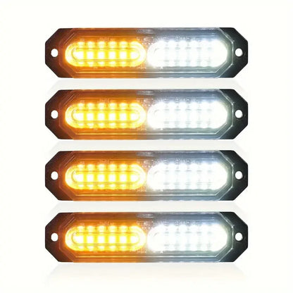 4PCS Mini Grille LED Headlights Strobe Accessories - MyLootWare