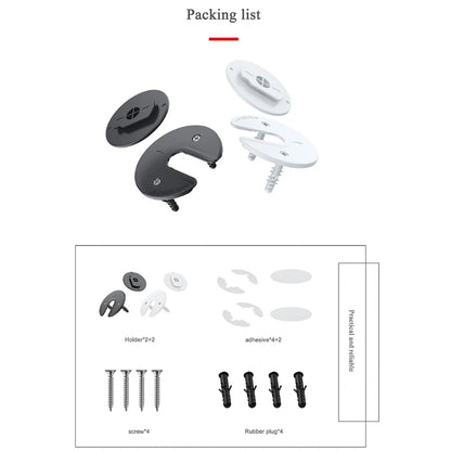 Tablet Pc Wall Mount Bracket Adjustable Ipad Bracket Notebook Back Storage Bracket for Router/Phone Supporting - MyLootWare