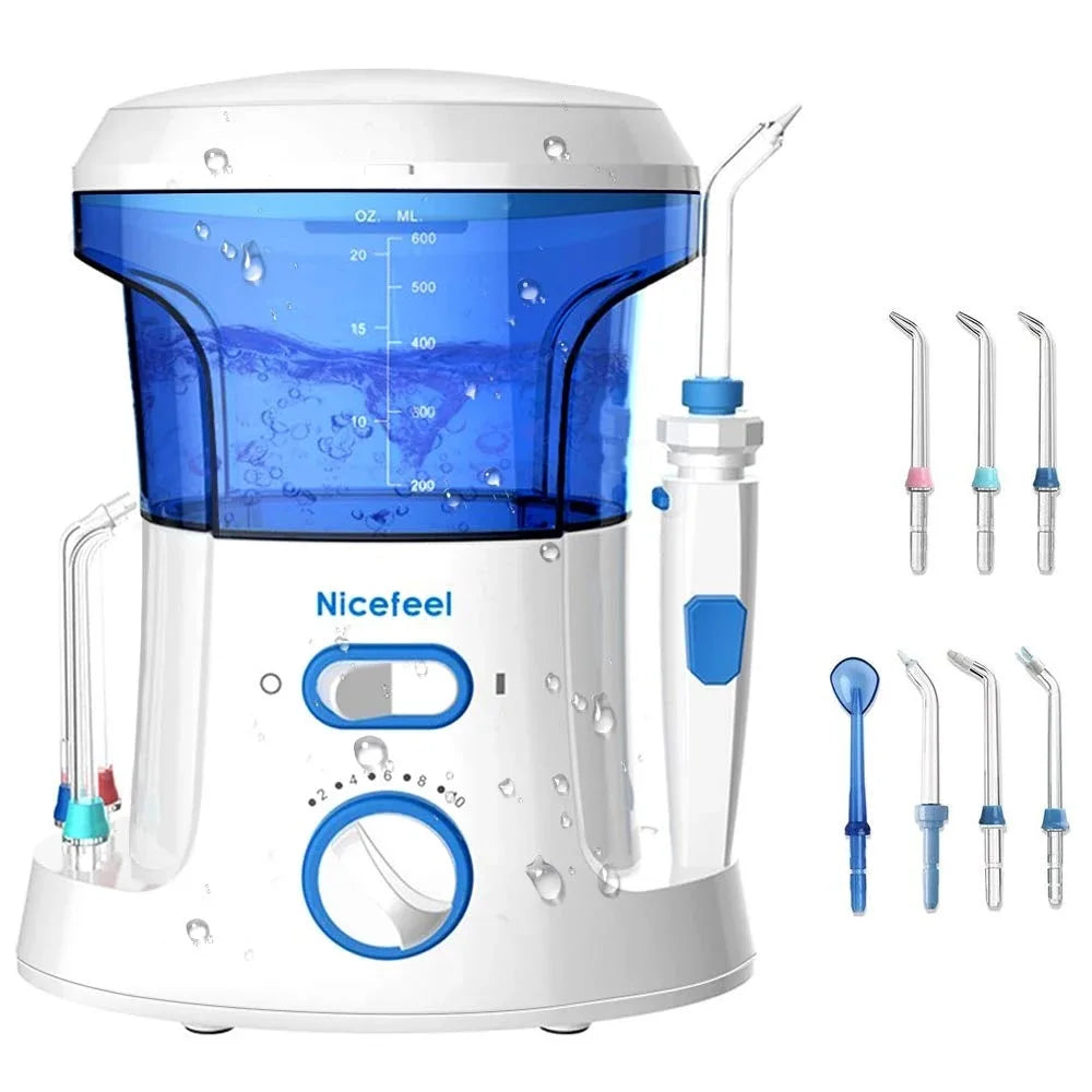 600ML Electric Dental Floss Oral Irrigator for Household Use Portable Tabletop Suitable For 7 Dental Floss Teeth For Homeuse - MyLootWare