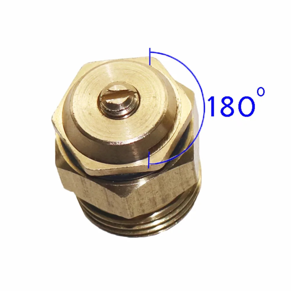 180° Brass Refraction Nozzle 1/2" Male Thread Misting Sprinkler Garden Agriculture Plant Flower Vegetable Nebulizer Sprayer 2Pcs - MyLootWare