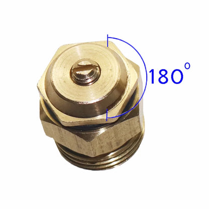180° Brass Refraction Nozzle 1/2" Male Thread Misting Sprinkler Garden Agriculture Plant Flower Vegetable Nebulizer Sprayer 2Pcs - MyLootWare