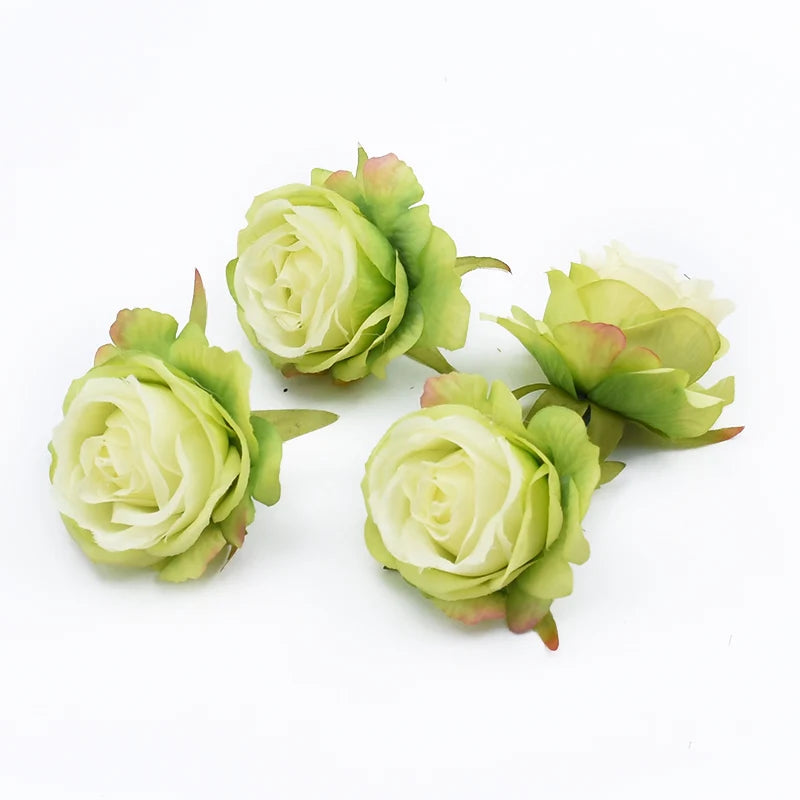 5/10 PCS Artificial Flower Silk Rose For Christmas Home garden Garlands Wall Party Wedding bridal bouquet Diy gift box Hot sales - MyLootWare
