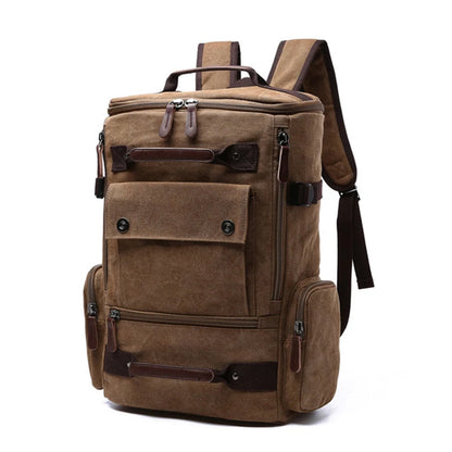 Men's Backpack Vintage Canvas Backpack School Bag