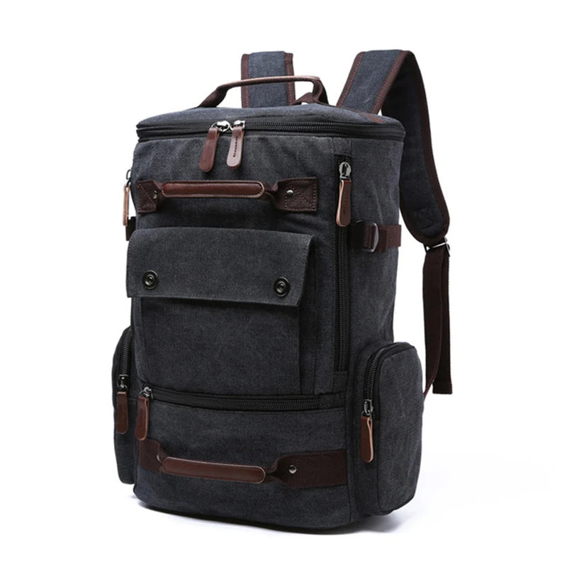 Men's Backpack Vintage Canvas Backpack School Bag