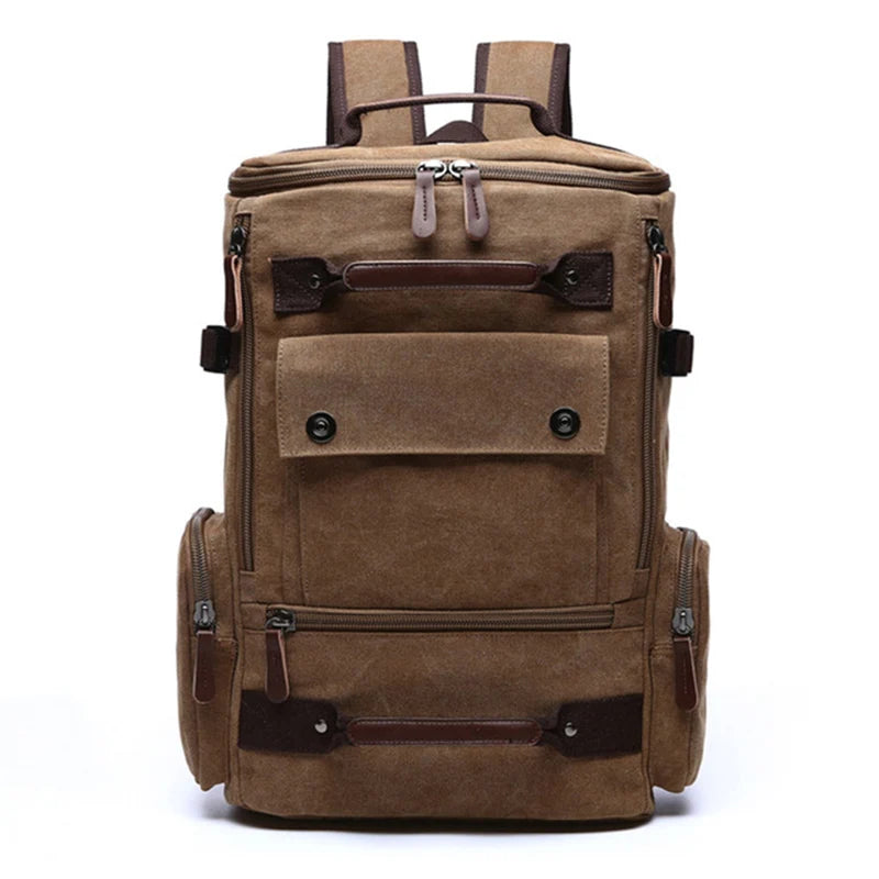 Men's Backpack Vintage Canvas Backpack School Bag