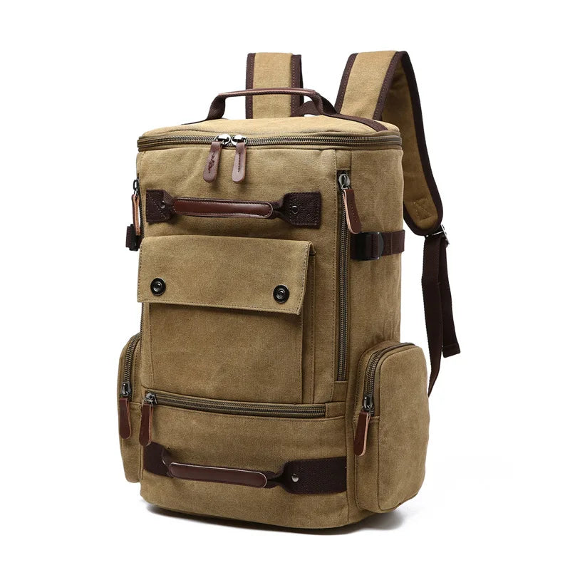 Men's Backpack Vintage Canvas Backpack School Bag