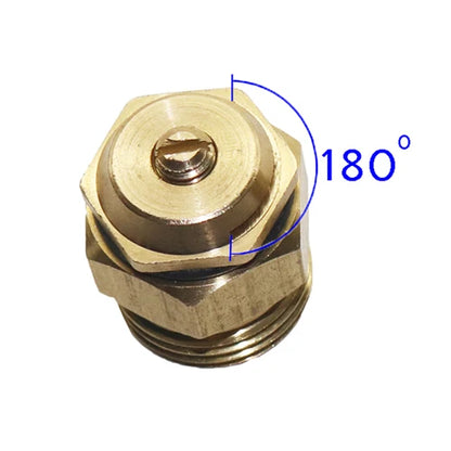 180° Brass Refraction Nozzle 1/2" Male Thread Misting Sprinkler Garden Agriculture Plant Flower Vegetable Nebulizer Sprayer 2Pcs - MyLootWare