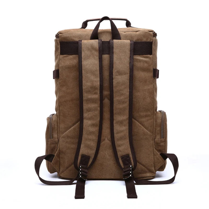 Men's Backpack Vintage Canvas Backpack School Bag
